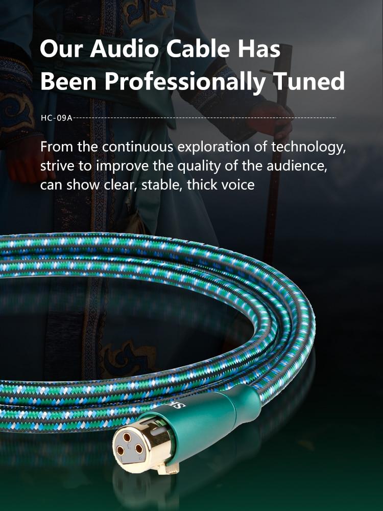 SKW HC-09A XLR Male To Female 3 Pin Audio Balanced Cable - Image 2