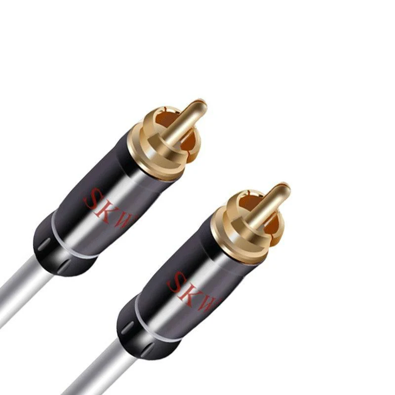 SKW HC3101 RCA Audio Cable Male To Male Plug With 24K Gold-plated for Car Subwoofer Amplifier - Image 3