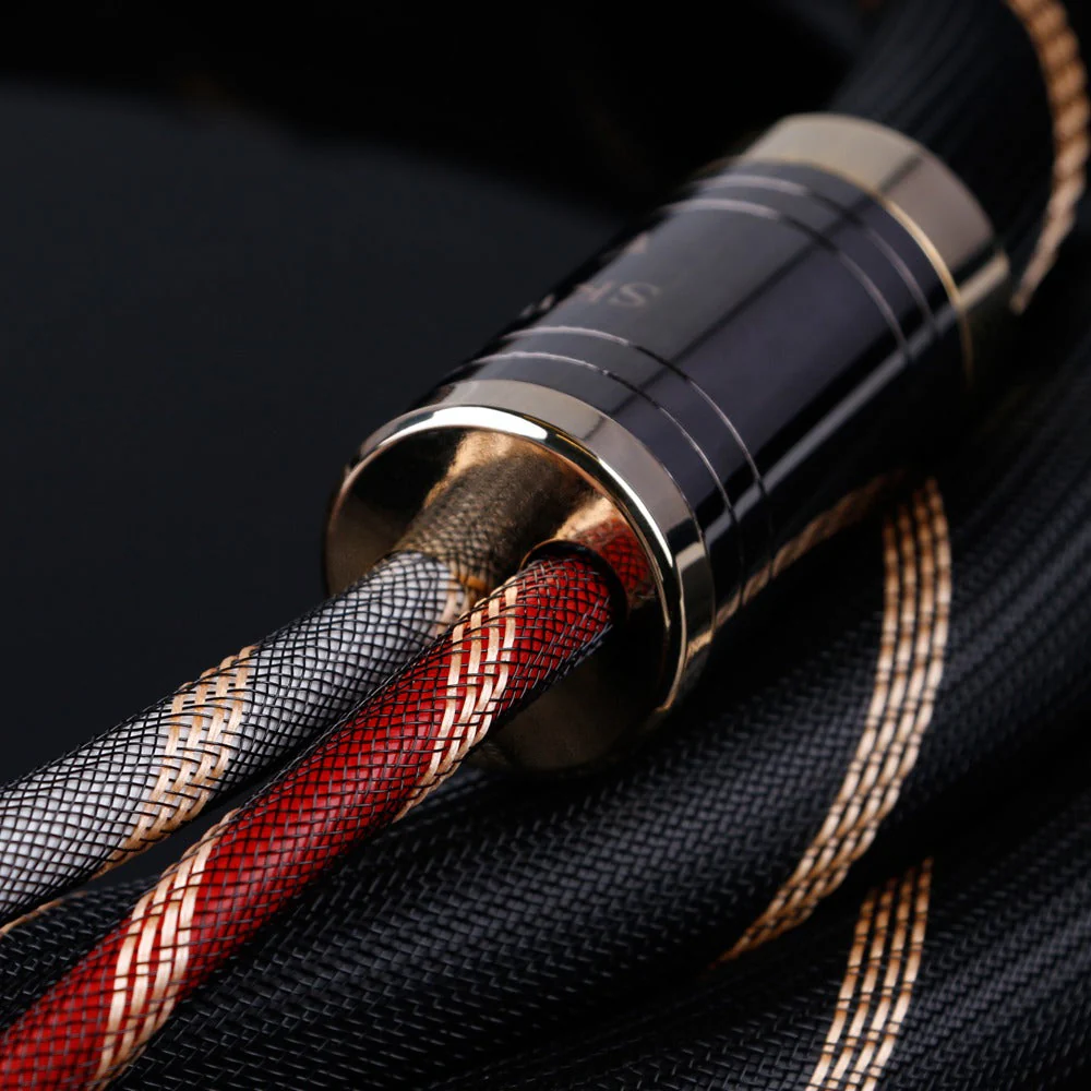 SKW HF-2017 Locking Type Termimal Audiophile HIFI Audio Cable Banana Plug With Lock 6N OCC Copper Cable for Amplifier - Image 4