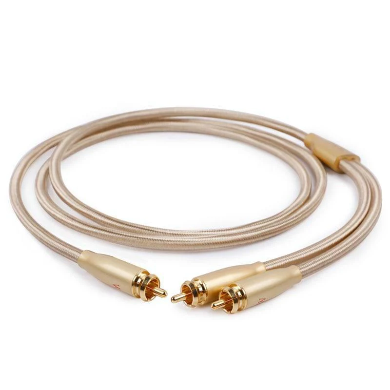 SKW SK1606003B Audio Cable 2RCA To 1RCA Male To Male 6N OCC With 24K Gold-plated - Image 4