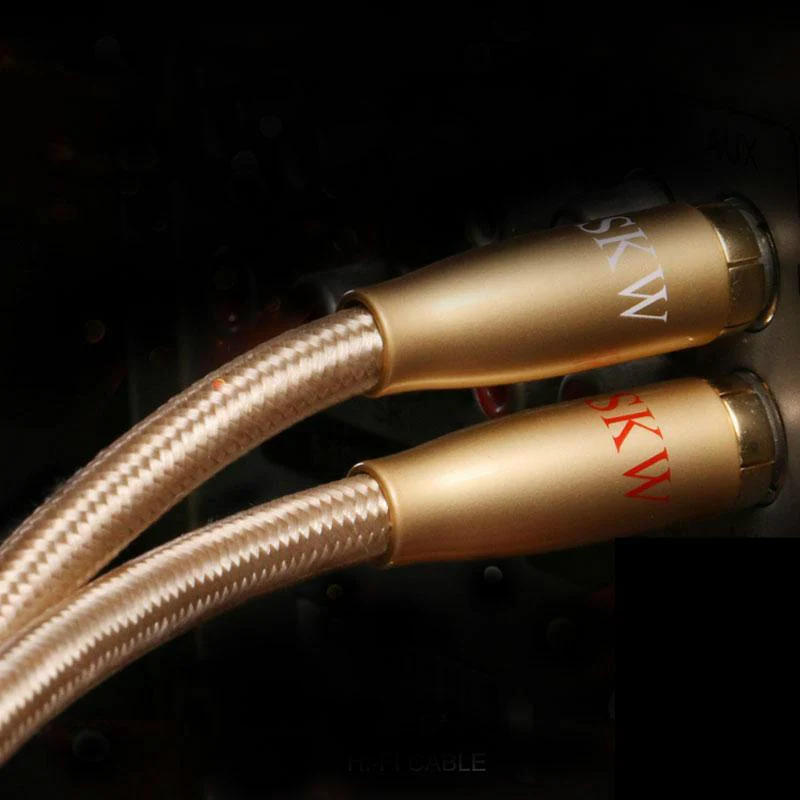 SKW SK1606003B Audio Cable 2RCA To 1RCA Male To Male 6N OCC With 24K Gold-plated - Image 6