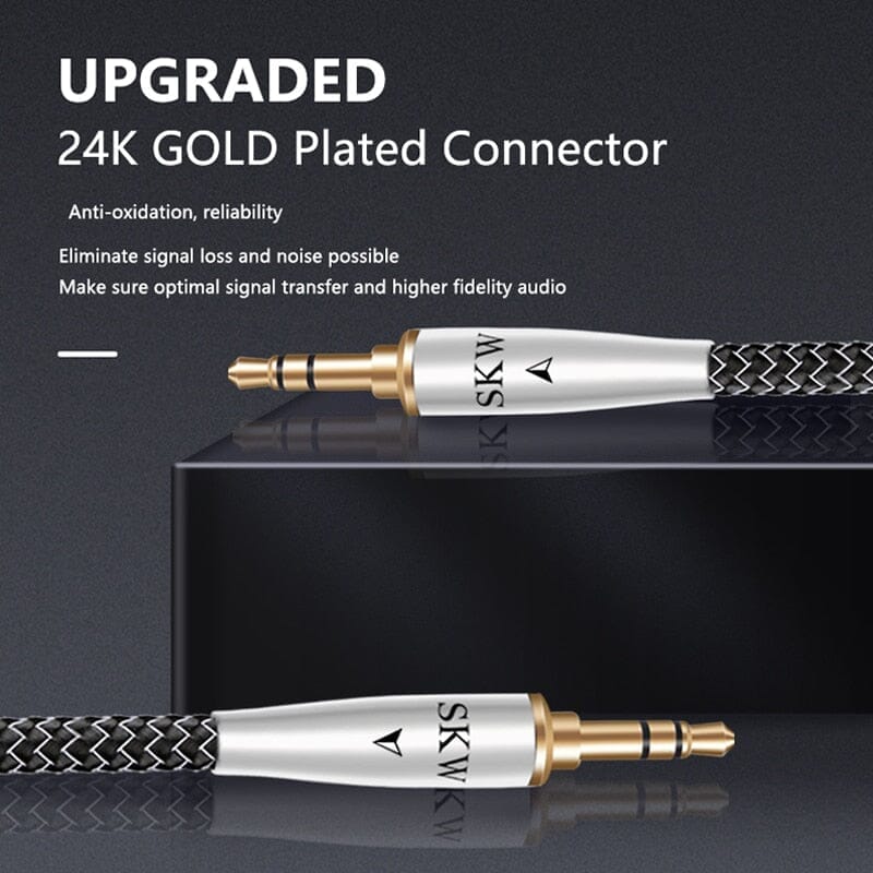 SKW WG20-02C Car Aux Audio Cable 3.5MM To 3.5MM Jack High-Purity Copper Conductor - Image 3
