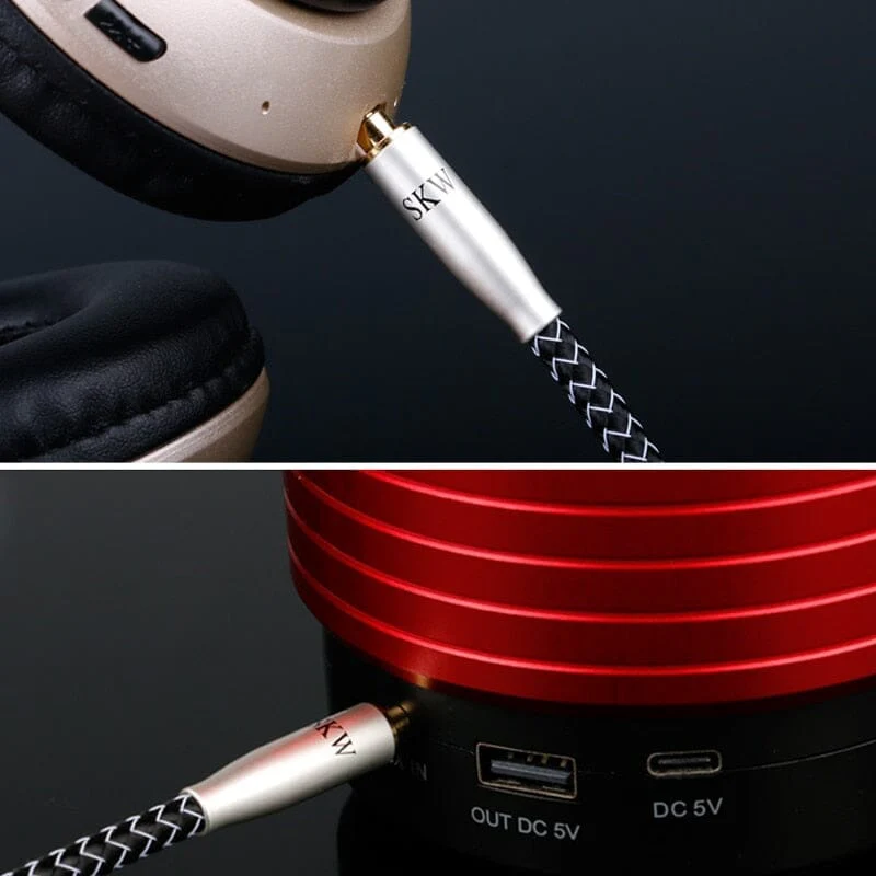 SKW WG20-02C Car Aux Audio Cable 3.5MM To 3.5MM Jack High-Purity Copper Conductor - Image 4