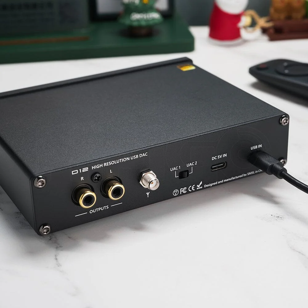 Open Box SMSL D12 AK4493S Bluetooth 5.0 USB MQA DAC & Headphone Amplifier - Image 3