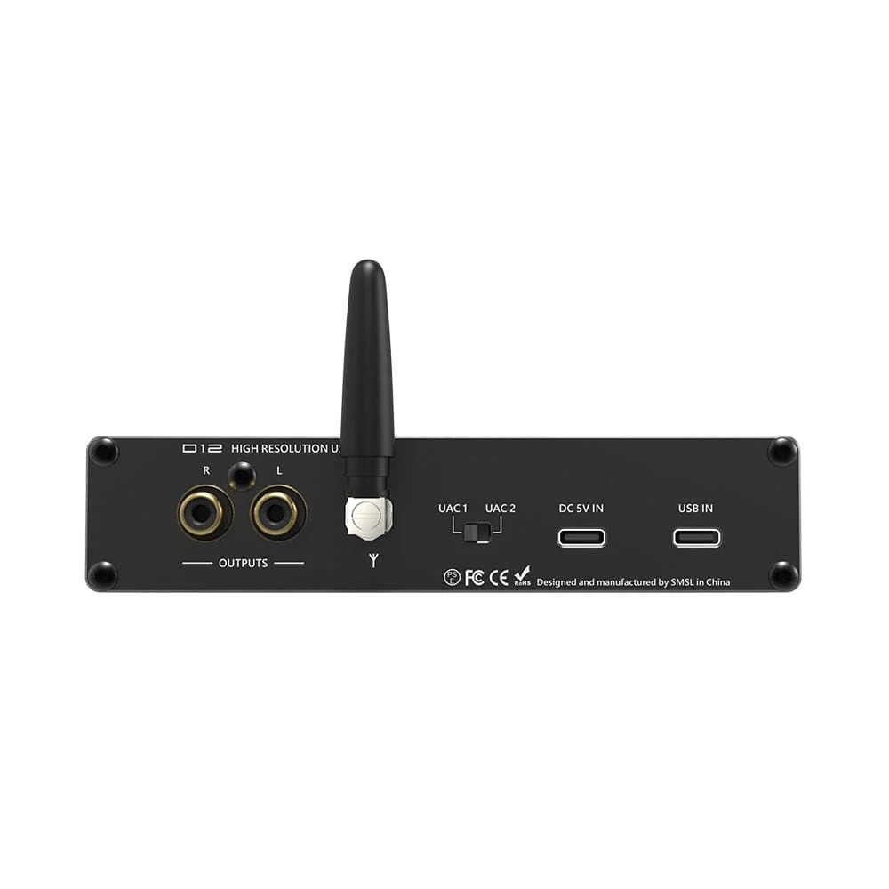 SMSL D12 AK4493S Bluetooth 5.0 USB MQA DAC & Headphone Amplifier - Image 10