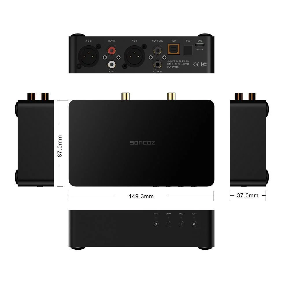 Soncoz LA-QXD1 Balanced  DAC + RCA/XLR cables - Image 3