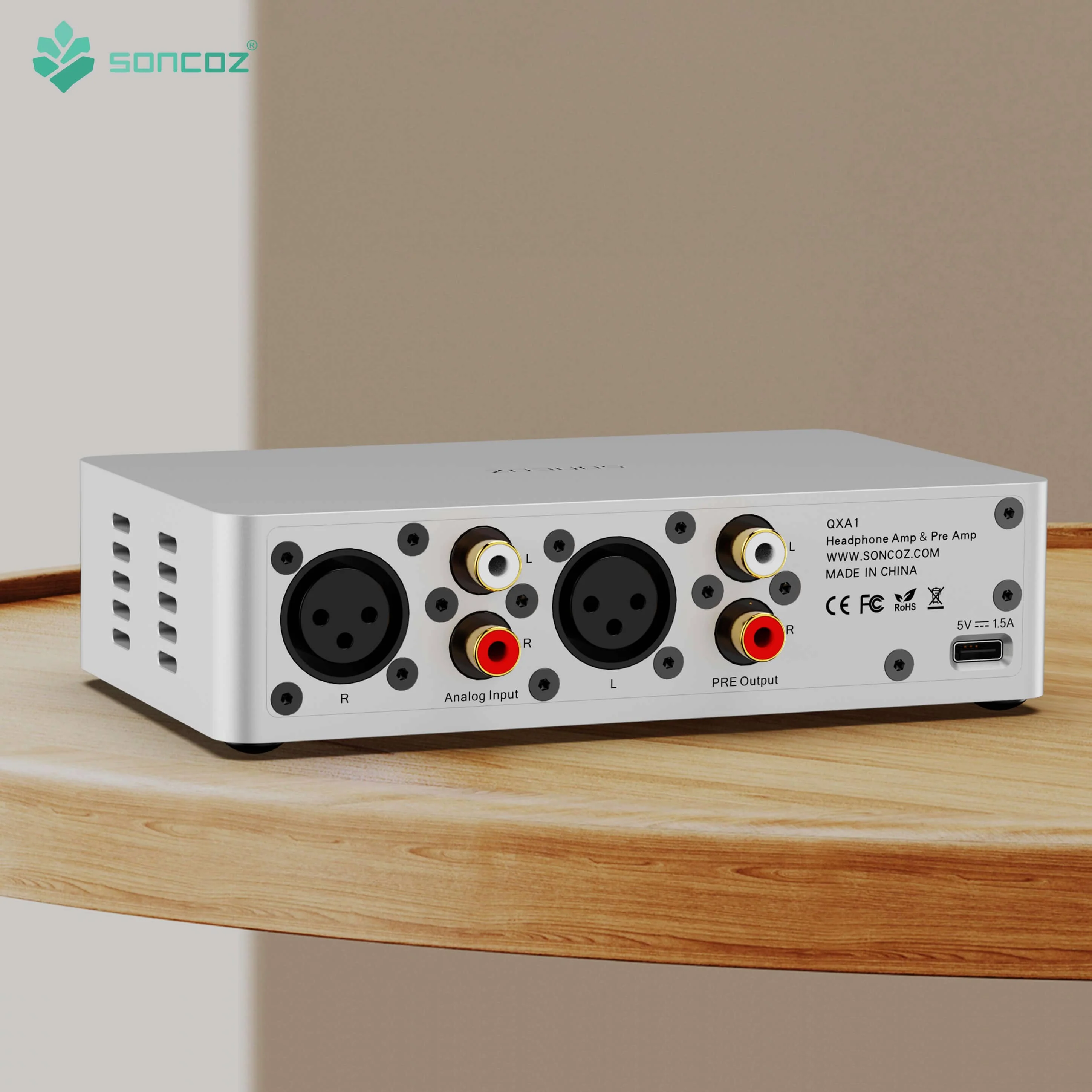 Soncoz QXA1 Fully Balanced Headphone Amp & Pre-Amp - Image 4