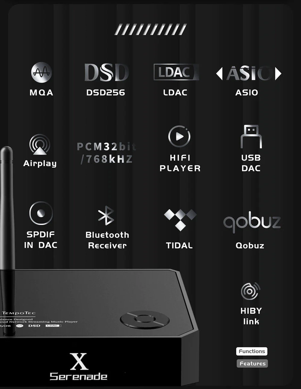 TempoTec Serenade X Desktop HiFi Spieler DAP USB DAC - Image 5