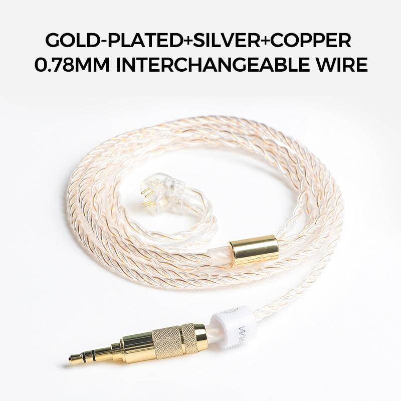 TFZ/KING RS HIFI IEM Earphones Hybrid 4nd Driver Unit Gold Diaphragm - Image 4
