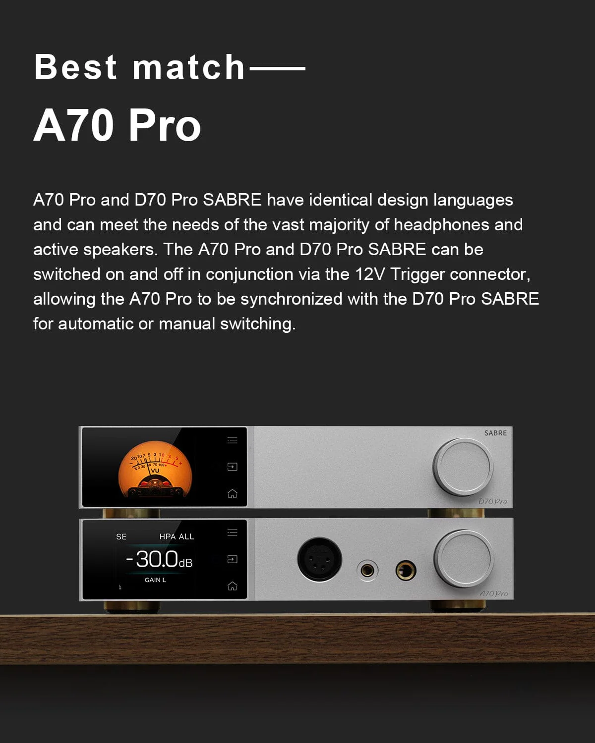 TOPPING A70Pro AMP + D70Pro SABRE DAC + XLR Cable Combo - Image 2