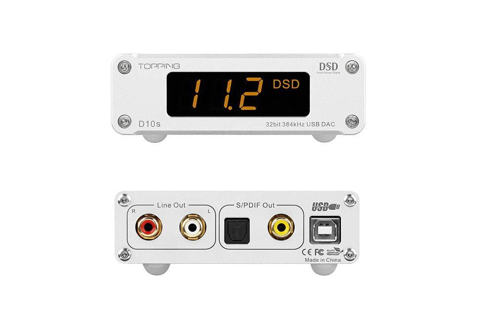 TOPPING D10s Hi-Res USB DAC ES9038Q2M 32Bit/384kHz DSD256 XMOS XU208 HiFi Decoder - Image 6