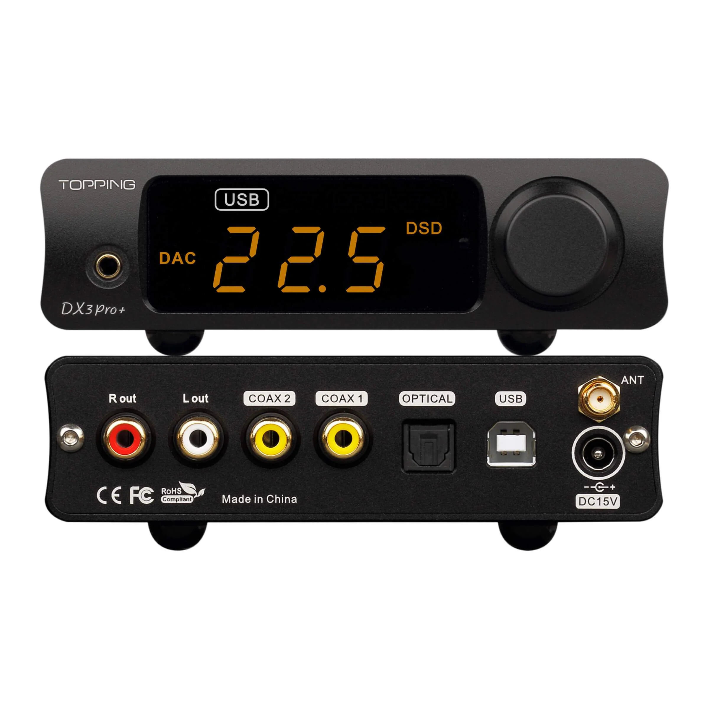 TOPPING DX3pro+ Bluetooth 5.0 DAC & Headphone Amplifier Pre Amplifier - Image 10