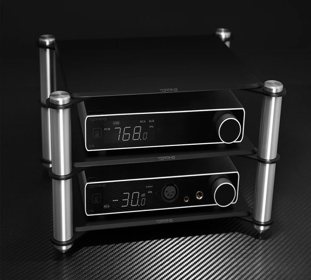 TOPPING E70 DAC+ L70 AMP + XLR Cable Stack - Image 2