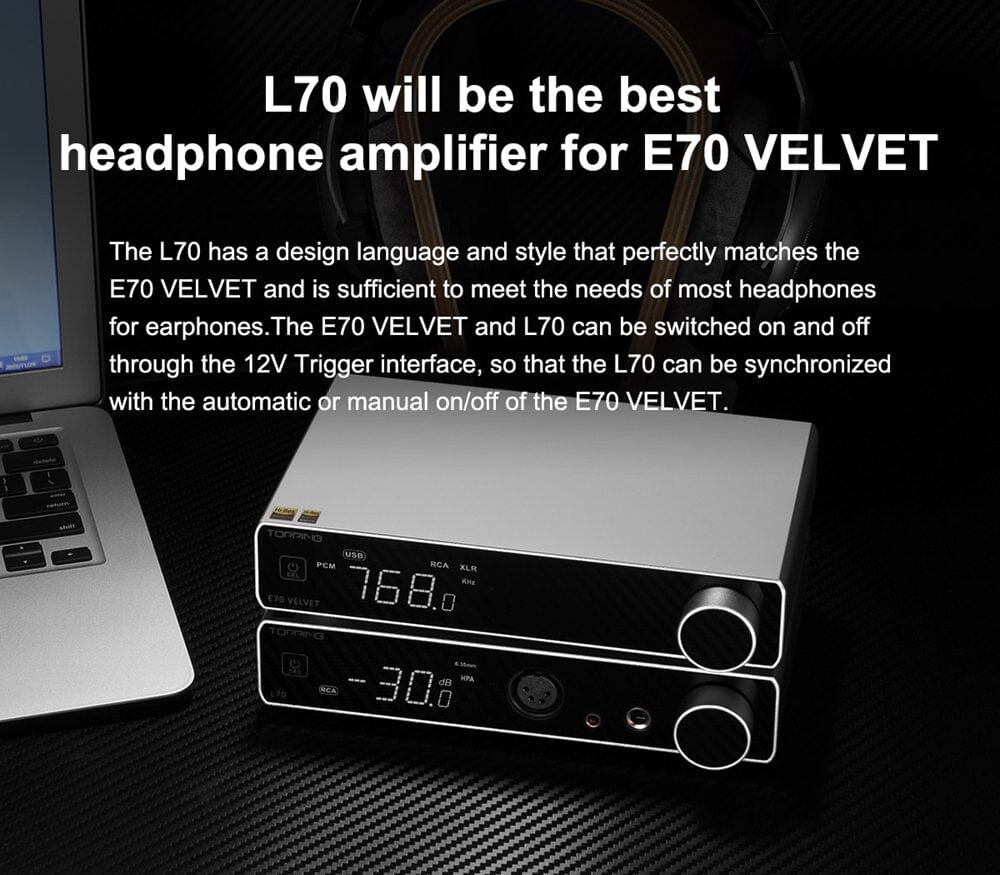 TOPPING E70 Velvet DAC+ L70 AMP + XLR Cable Combo