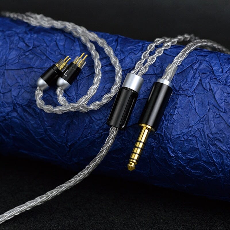 Yongse Titan II 8 Core Silver Palladium Plating Earphone Cable  3.5/2.5/4.4mm-MMCX/0.78 2Pin - Image 3