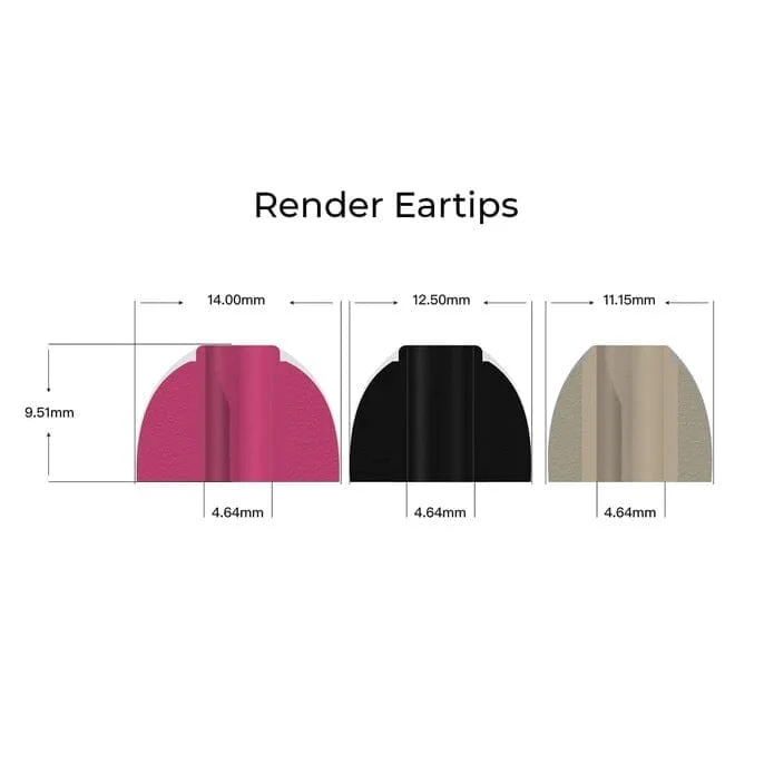 HiFiGo x ZEOS Render Silicone Memory Foam Eartips - Image 2